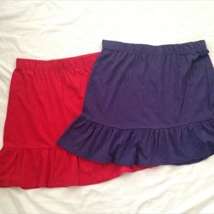 Red and Purple Metropolitan Skirts